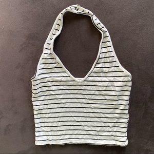 Brandy Melville Striped Halter Top
